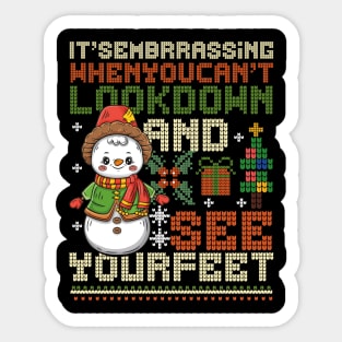 Snowman Christmas funny Sticker